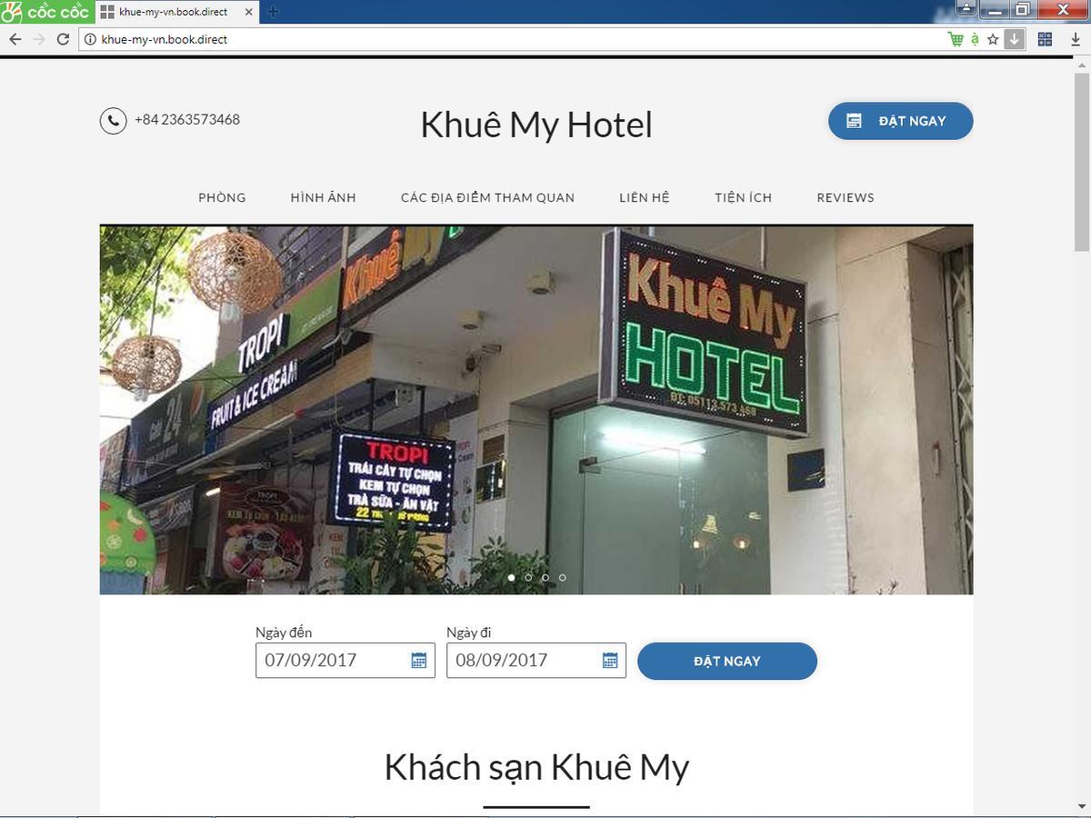 Khue My Hotel Da Nang Exterior foto